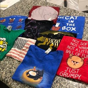 14 Graphic T-Shirts Size Large